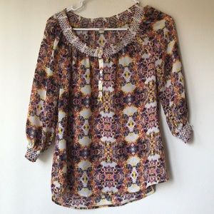 Caslon Floral Print Blouse
